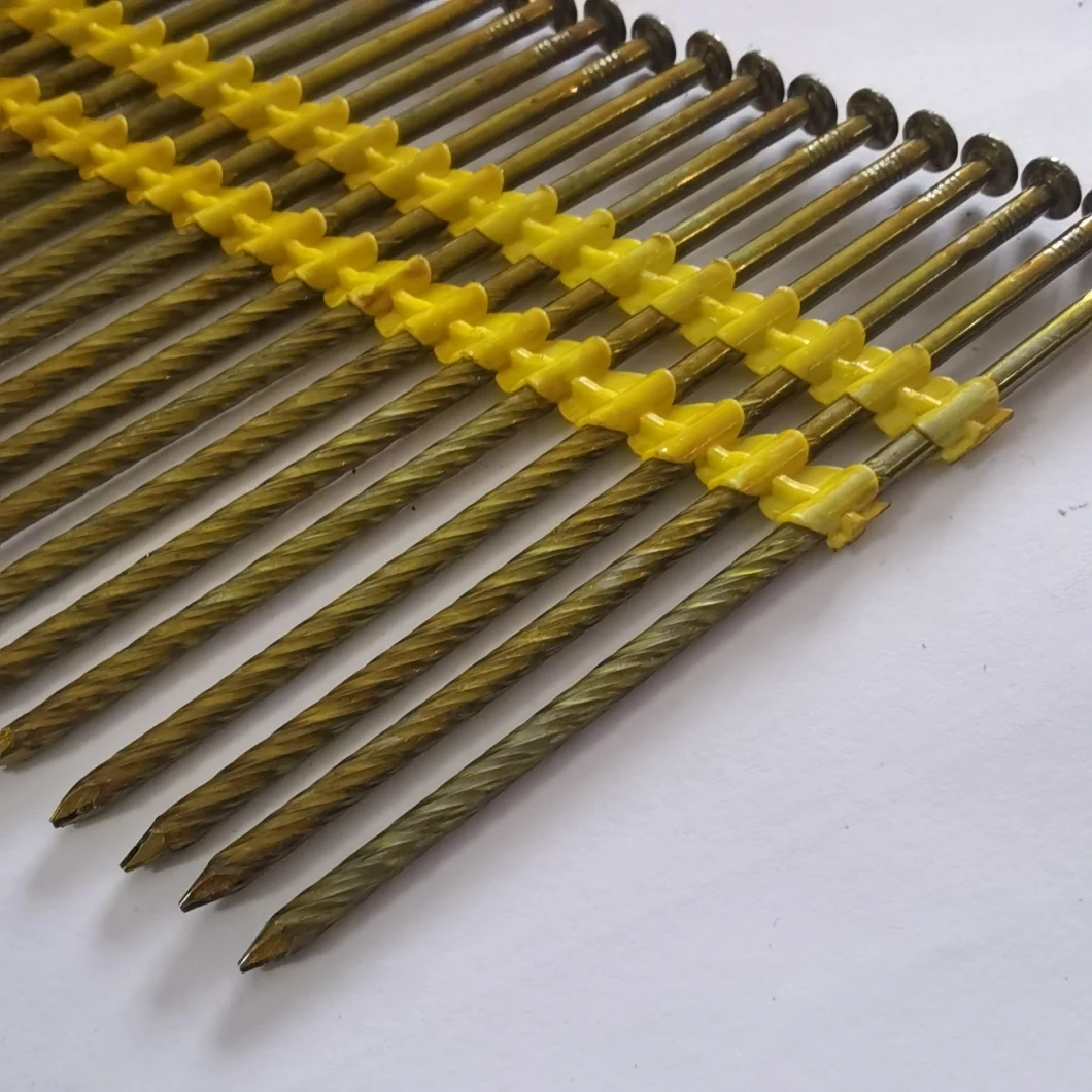 3-1/2X. 162 Inch Galvanized Plastic Strip Nails for Wood Roof