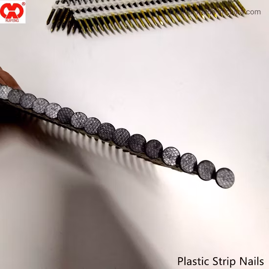Latest Price Direct Manufacturer in Anhui Galvanized 3.1*83 Plastic Strip Collated Nails.