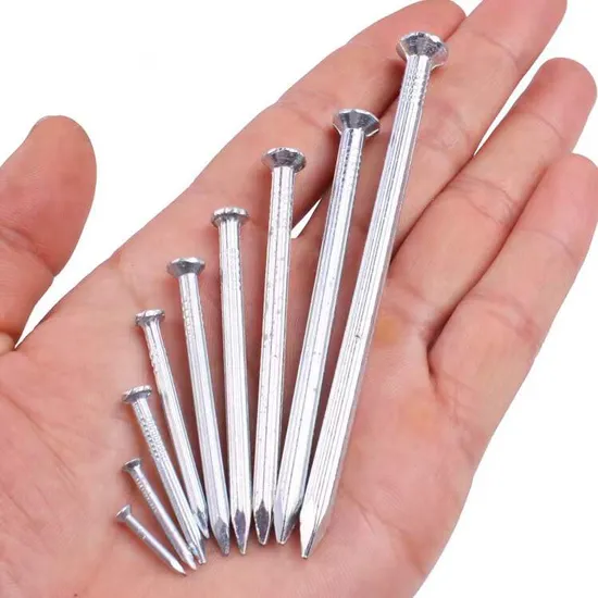 Low Carbon Steel Polished Gun Shooting Nails Drive Pins with Red Buffer