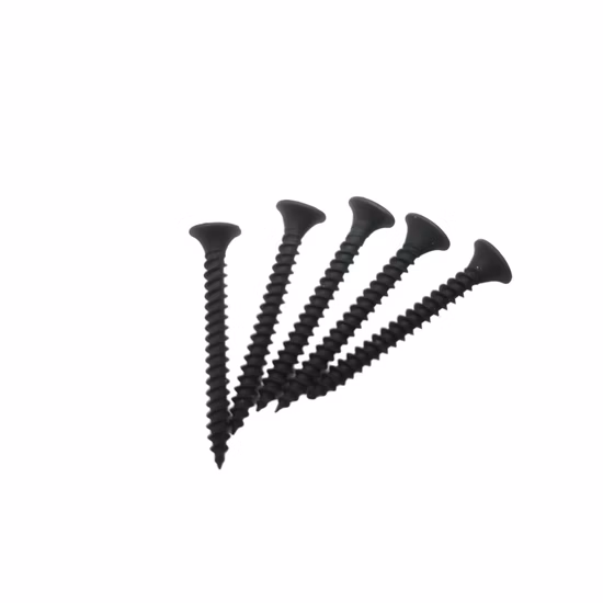 DIN18182 Tapping Screws Plastic Strip Collated Black Bugle Head Phosphated Cross Recessed Drywall Screws Nail for Installation