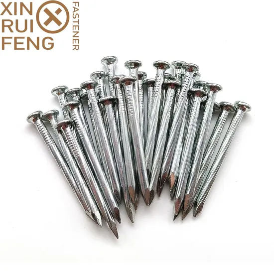 China Manufacturer Bulk and Box Package Diamond Point Concrete Nail