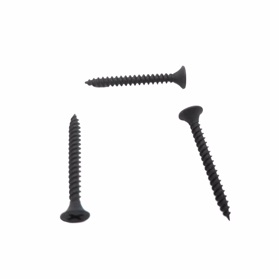DIN18182 Tapping Screws Plastic Strip Collated Black Bugle Head Phosphated Cross Recessed Drywall Screws Nail for Installation