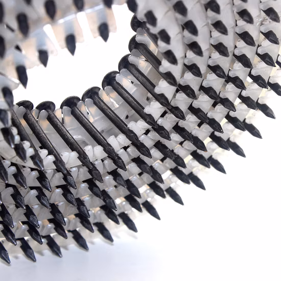 0&15deg Framing Nails Smooth Shank Plastic Sheet Coil Nail for Pneumatic Nail Gun