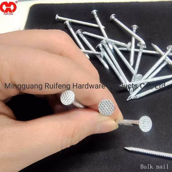 Ruifeng Brand All Kinds of Iron Bulk Nails- E. G. Ring Shank Pneumatic Gun Nails.
