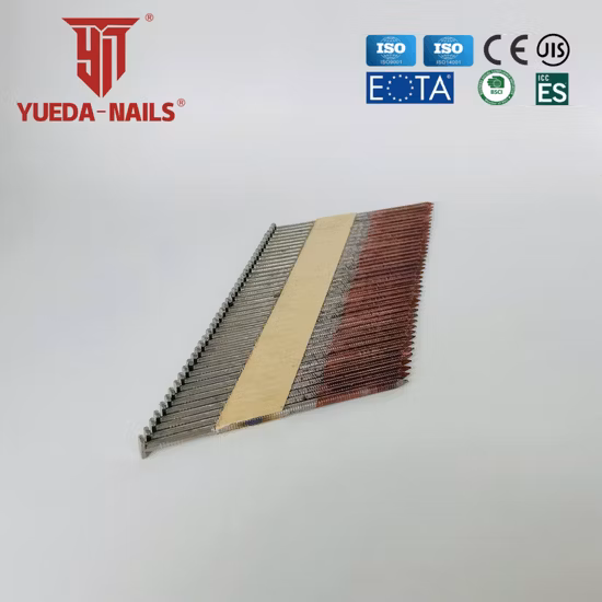 Building Materialsteel Nail 34deg D Head Paper Tape Strip Nail, Clipped Head Pneumatic Gun Nails