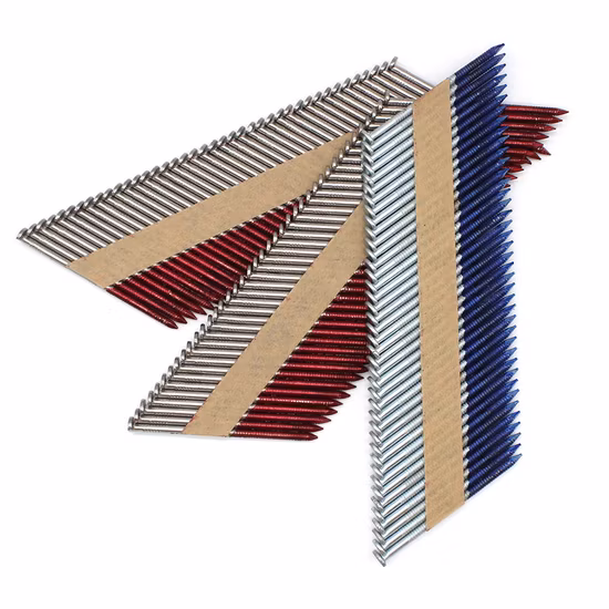 Hot Sale Paper Strip Nail for Building with Smooth Shank and Ring Shank