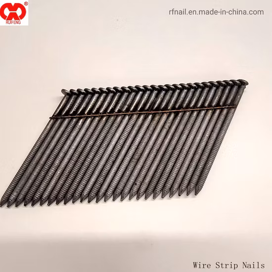 Ruifeng Brand Most Popular Type 28 Deg Wire Strip Pneumatic Collated Nails.